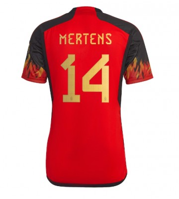 Belgia Dries Mertens #14 Koszulka Podstawowych MŚ 2022 Krótki Rękaw